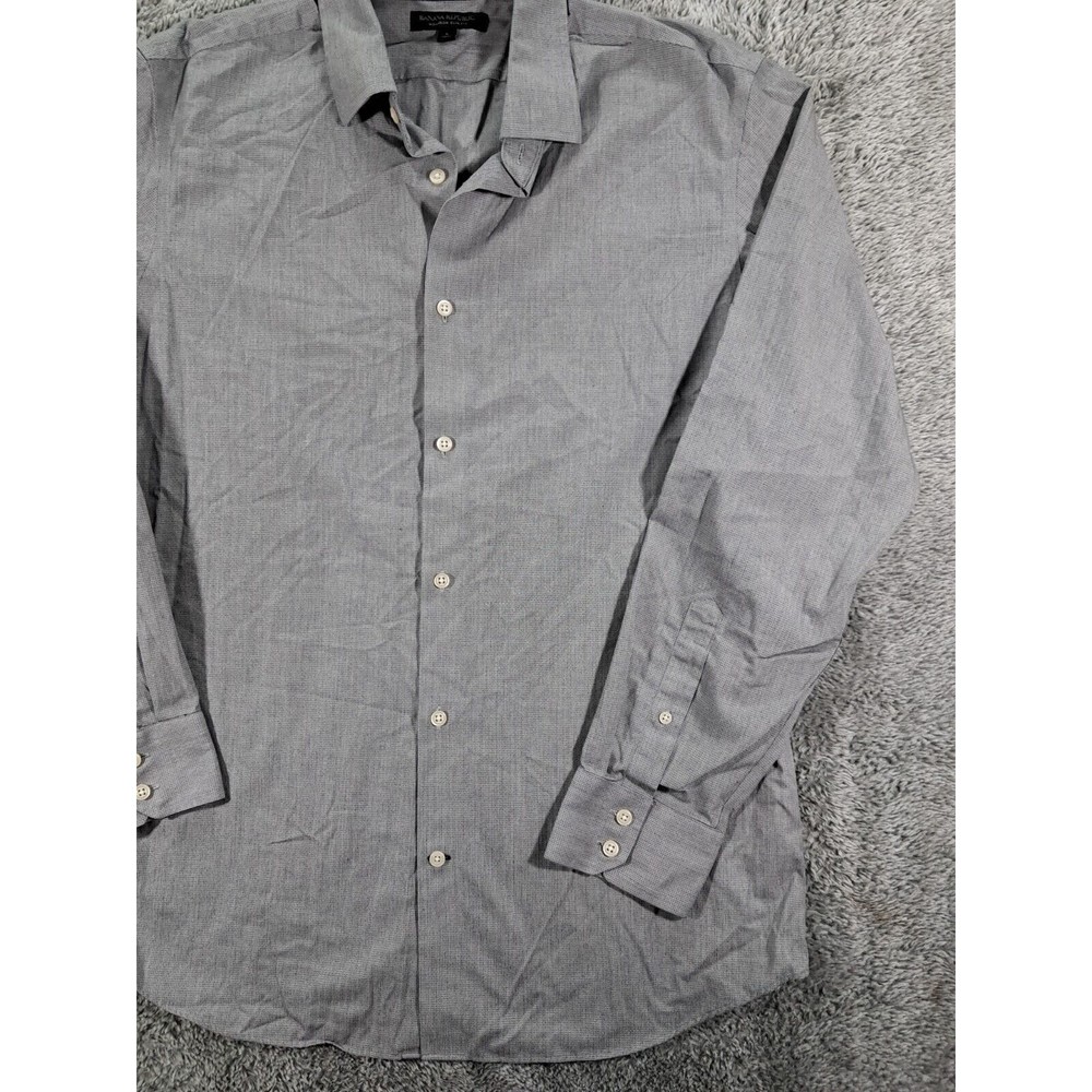 Banana Republic Shirt Mens Sz Large Dress Button Up Down Long Sleeve Casual Slim - Picture 4 of 9
